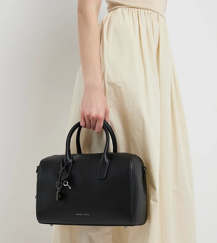 ANNE KLEIN Anne Klein Textured Zippered Satchel Bag